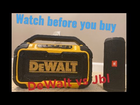 DEWALT VS JBL SPEAKER (WATCH BEFORE YOU BUY!!!!!)
