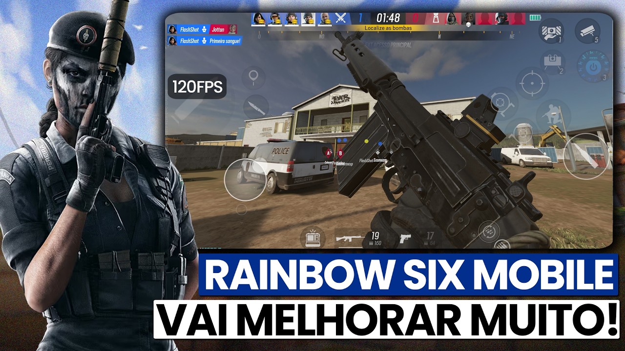 O "NOVO" RAINBOW SIX MOBILE SERÁ ASSIM! 120FPS, MAPAS do R6 do PC, CAMPEONATOS OFICIAS E muito mais