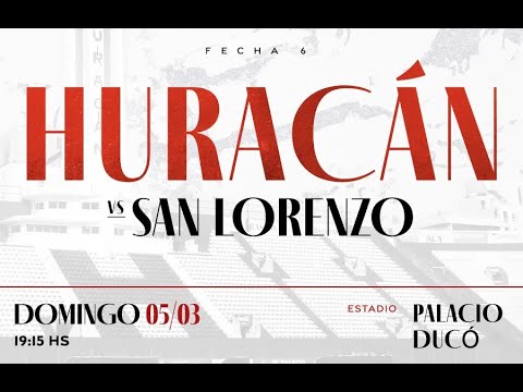 "[2023] Huracán vs San Lorenzo - Fecha 06 - Torneo Binance - RECIBIMIENTO - Palacio Ducó lleno" Barra: La Banda de la Quema • Club: Huracán