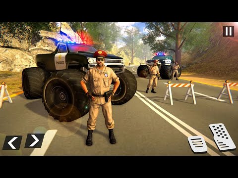 US Police Monster Truck Gangster Car Chase Games | Android Gameplay