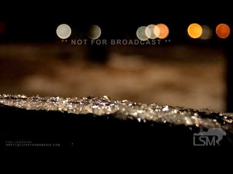 02-23-2022 Jonesboro, AR Sleet Accumulation and Close-Up of Sleet falling