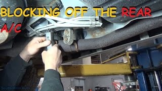 Installing Rear A/C Block Off