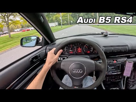 Audi B5 RS4 Avant - Highway Run to Canada (POV)