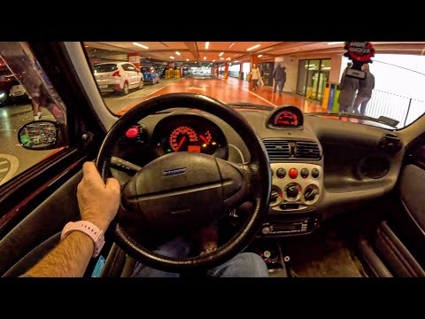 Fiat Seicento Sporting Night | 1.1 54 HP | POV Test Drive #2667 | Joe Black