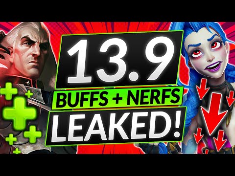 4 BIG CHANGES LEAKED! NEW PATCH 13.9 - HUGE CHAMPION + ITEM BUFFS and NERFS - LoL Meta Guide