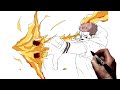 How To Draw Sukuna Fire Arrow | Step By Step | Jujutsu Kaisen
