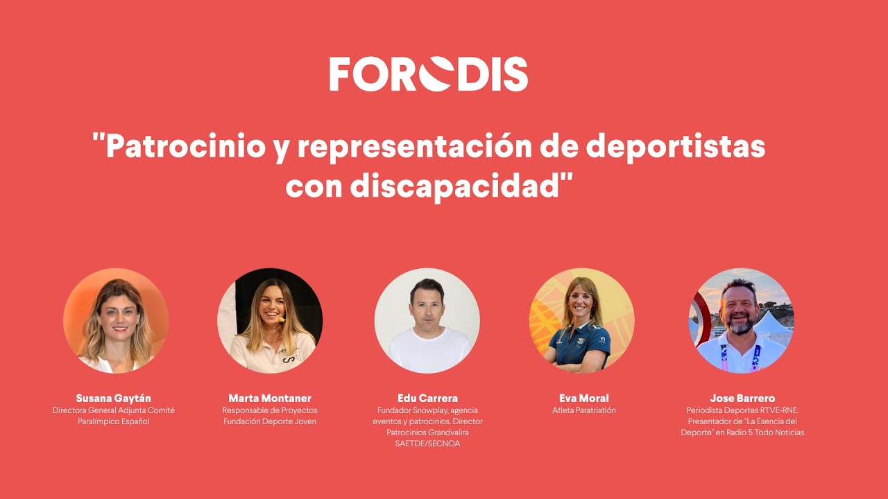 FORODIS | Mesa 02: Patrocinio y representación en el deporte para personas con discapacidad