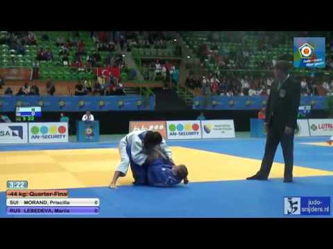 Judo 2013 European Championships Juniors Sarajevo: Morand (SUI) - Lebedeva (RUS) [-44kg] QF