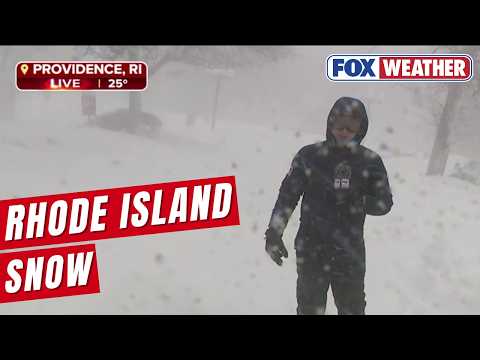 Rhode Island Shaping Up To See Largest Snowstorm On Record As Blizzard Batters East Coast