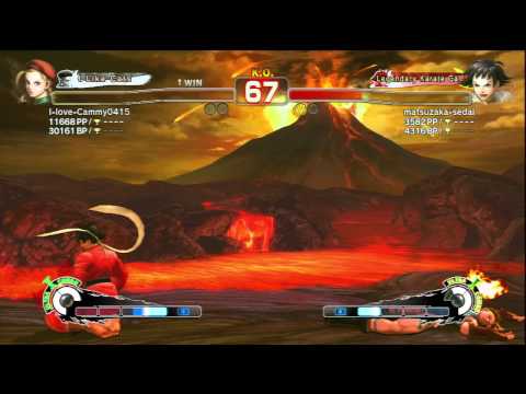 SSF4 AE CHEAT EXPOSED I-love-Cammy0415 (Cammy) Vs matsuzaka-sedai (Makoto) - PSN