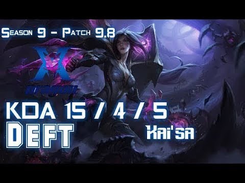 KZ Deft KAI'SA vs JHIN ADC - Patch 9.8 KR Ranked