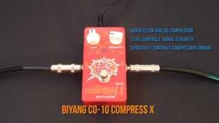 Video thumbnail for Biyang CO-10 Compress-X Compressor Pedal Review Demo by CheaperPedals.com