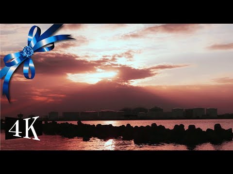 -japan-sunset-real-time-48-minute--with-healing-music-”for-old-friends”