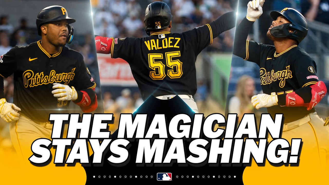 Esmerlyn Valdez CAN'T STOP HOMERING for the Pirates! He hits his 13TH HR in just 32 GAMES! 🤯😮‍💨