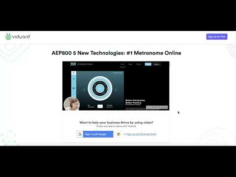 AEP800 5 New Technologies: #1 Metronome Online