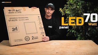 Videó: Olcsó 60x60cm LED panel: 70 Watt - falon kívüli