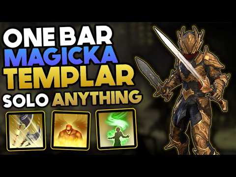 The Best Solo One Bar Magicka Templar Build - Solo Anything, Even Dungeons | ESO - Update 44