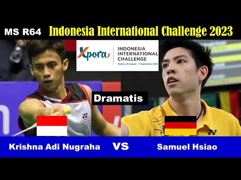 Krishna Adi Nugraha (INA) vs Samuel Hsiao (GER) | R64 Indonesia International Challenge 2023