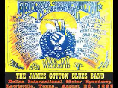 James Cotton Blues Band - Dallas International Motor Speedway, Lewisville, Texas. 1969