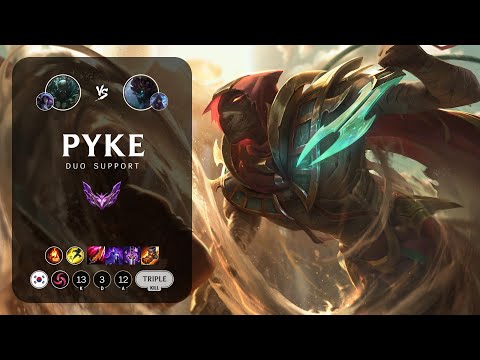 Pyke Support vs Maokai - KR Master Patch 14.4