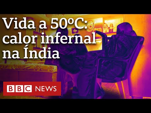 Índia sofre com calor próximo dos 50 graus
