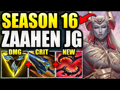 HOW TO CLIMB WITH ZAAHEN JUNGLE IN SEASON 16! (BUFFED INTO S TIER)