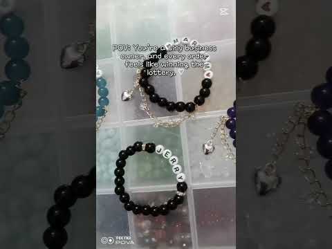 📿 Personalized Name Bracelet by Sawira Hanif Whatsapp 03409850677 #fashion #customize #name #eide