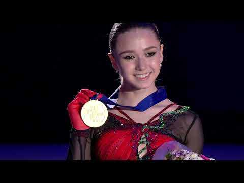 Камила Валиева Kamila VALIEVA🇷🇺🥇Medal Ceremony 2022 ISU European Figure Skating Championships (4k)