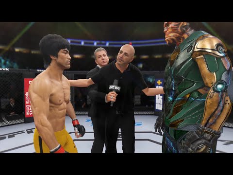 Bruce Lee vs. Armor Hulk - EA Sports UFC 4 - Epic Fight 🔥🐲
