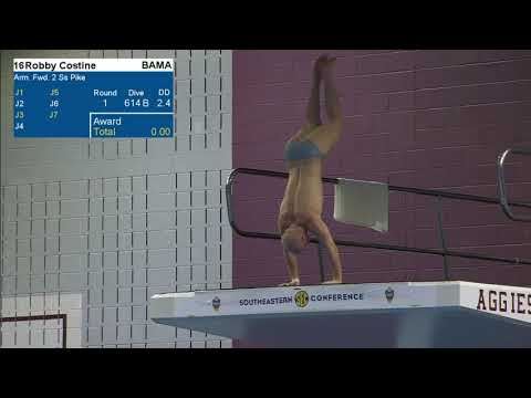 2018 SEC Champs Men Platform Dive Prelim 720p60