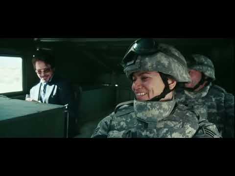 Iron Man trailer frame: Mark III supersonic climb—score’s guitar chugs align with turbine visuals