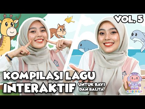 Lagu Interaktif Untuk Balita VOL 5 - Lagu Anak + Nursery Rhymes - Burung Bernyanyi, Jerapah, dll