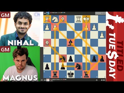 CRAZY GAME! GM Nihal Sarin vs GM Magnus Carlsen