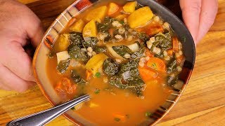 Vegan Barley Soup - Healthy Recipe Channel