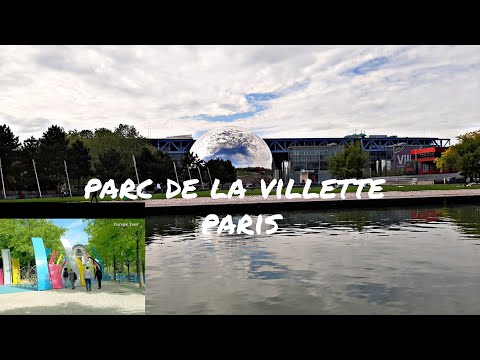 Parc de la Villette  Paris France 🇫🇷 Beautiful Park. Europe Tour