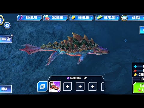 Dakoderma Level 40, Fusion & Evolution | Jurassic World The Game