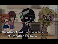 The Aftons Meet Springtrap and Delia Comic Characters|In English|AU