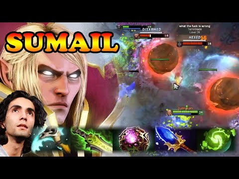 Sumail next level Invoker Refresher Eblade combo super fast fingers | Giveaway | Dota 2 Pro Gameplay