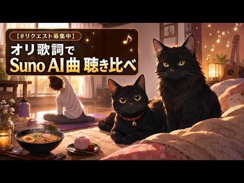 【#リクエスト募集中 】オリ歌詞でSuno AI曲聴き比べ【#縦型配信 】