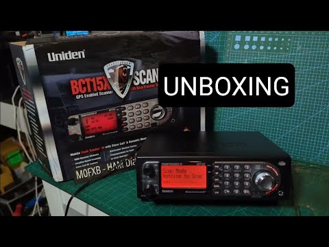 UNIDEN BCT15X SCANNER UNBOXING 2023