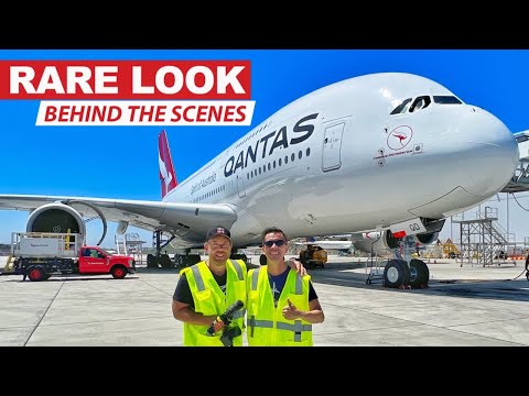 LAX Secrets: EXCLUSIVE ACCESS to Qantas A380 Hangar Operations!