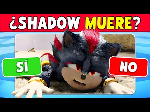 SONIC 3: ¿VERDADERO o FALSO? ✔️❌ ¿Cuánto SABES de la Pelicula SONIC 3? 💎🦔