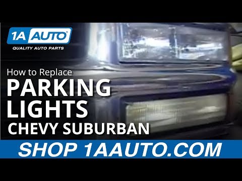 How To Replace Parking Light 92-98 Chevy Suburban