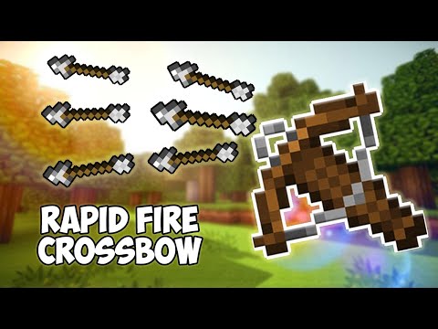How to Make Rapid Fire Crossbow in Minecraft Bedrock | Bedrock Command Block Tutorial