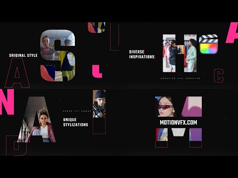 Street Fashion Modular Template for Apple Motion & Final Cut Pro - MotionVFX