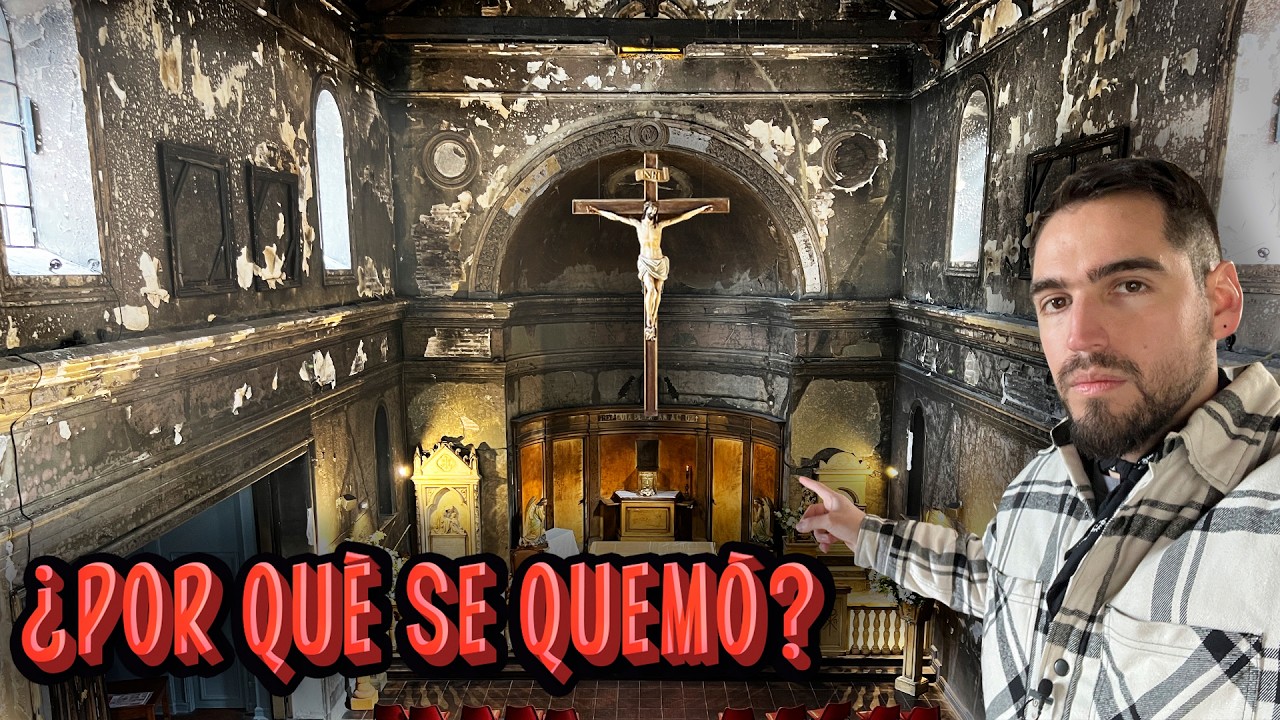 ✝️🔥 VISITÉ una IGLESIA QUEMADA en PLENO SANTIAGO CENTRO 😱