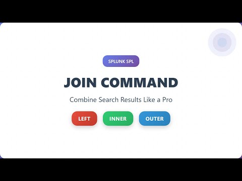 Splunk Spl Join Command Tutorial Master Left Inner Outer Joins For Data Correlation