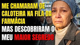 Ela foi chamada de caloteira na fila da farmácia, mas logo todos descobririam o segredo dela
