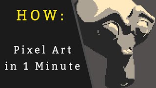 Blender Tutorial - Pixel Art in 1 Minute