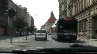 preview picture of video 'Driving in Fürth (near Nuremberg), Germany'